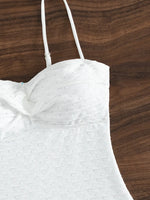2026 Twist Front Swimsuit One Piece White Swimwear Women Sexy Bathers Bathing Swimming Swim Suit Female Beachwear