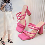 2026 Large Size Women's High HeelFaionable Pink Outdoor Wear Casual High-heeled shoes