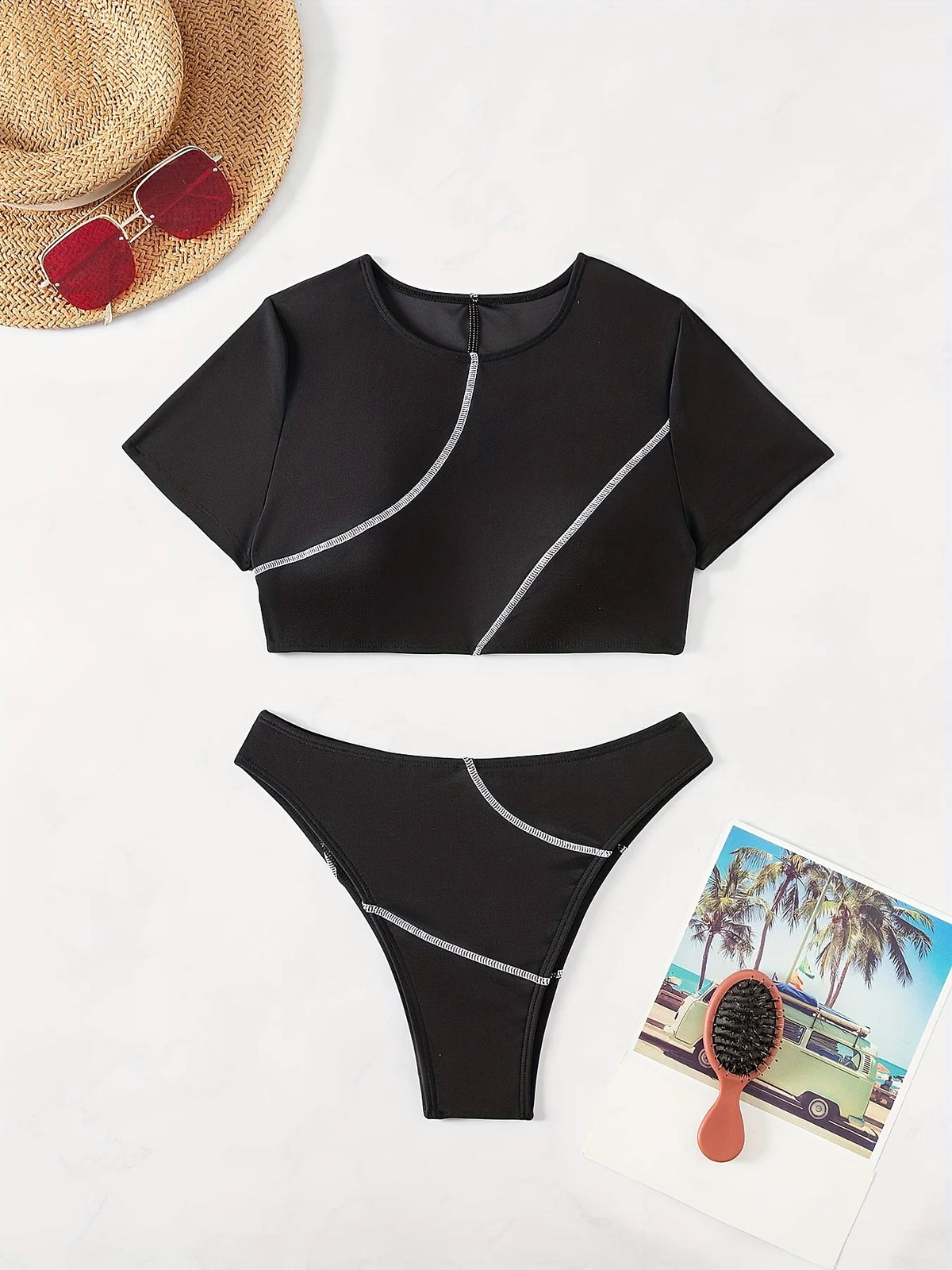 ZTVitality Biquini Sexy Solid Bikini Set 2025 New Arrival 2 Piece Bikini Women's Swimsuit Summer Swimwear Beachwear Brazilian