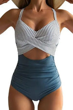 Leopard One Piece Swimsuit 2024 New Halter Push Up Swimwear Women Swimsuit Bathing Suit Beachwear Monokini Female Swimming Suits