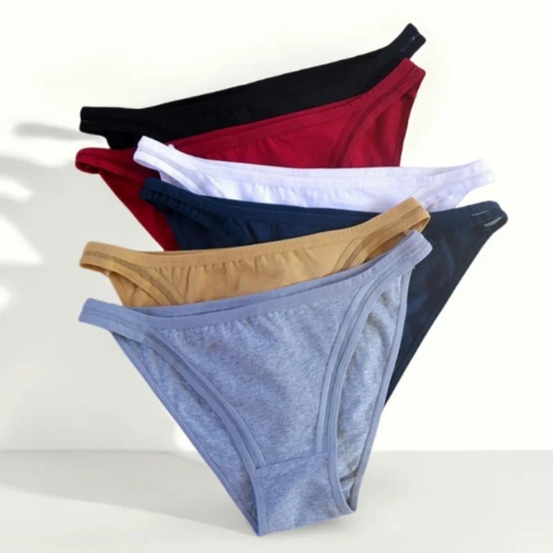 1Pc Cotton Panties Women's Low Waist Briefs Female Underwear Breathable Underpants Comfort Panties Sexy Lingerie M-XL