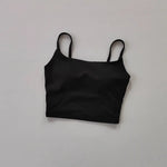 Women's yoga sports bra, small camisole vest integrated fixed gathering sports and fitness bra