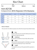 Women's Sexy Underwear Set Rainbow Pattern Design Underwear Underpants Gathering Push Up 3/4 Bra Set 2-piece Underwear Set A2136