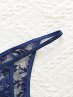 3-Pack Multi-Color Lace Thong Low-Waist Seamless Hollow Easy Wash Quick Dry Comfortable Fitting Underwear C305