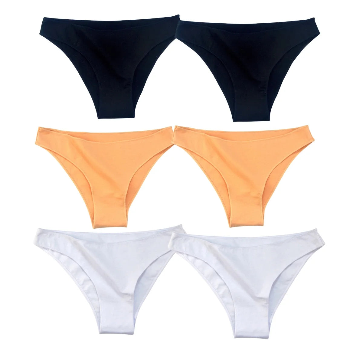 6Pcs/Set Women's Panties Cotton Briefs Underwear Female Underpants Low Rise Underwear Sexy Lingerie Soft High Cut Pantie