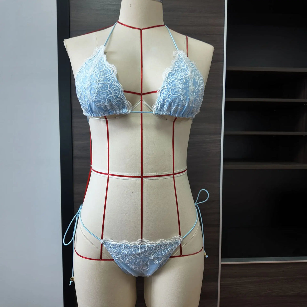 2026 Sexy 2 Piece Bikini Sets Lace bordered Bikini Micro Thongs Bathing Suit Swimsuit Women Biquini Bandage Beachwear Swimwear