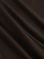 Women's Elegant Jacquard Pleating Wide-Leg Pants Office/Commuting Solid Color Loose Casual Suit Pants, Autumn/Winter