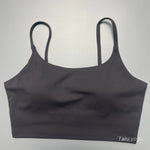 Solid Color Soft Sports Bra Soft Yoga Top Women's Tight Athletic Spaghetti Strap Butter Gym Underwear Comprehensive Training Jog