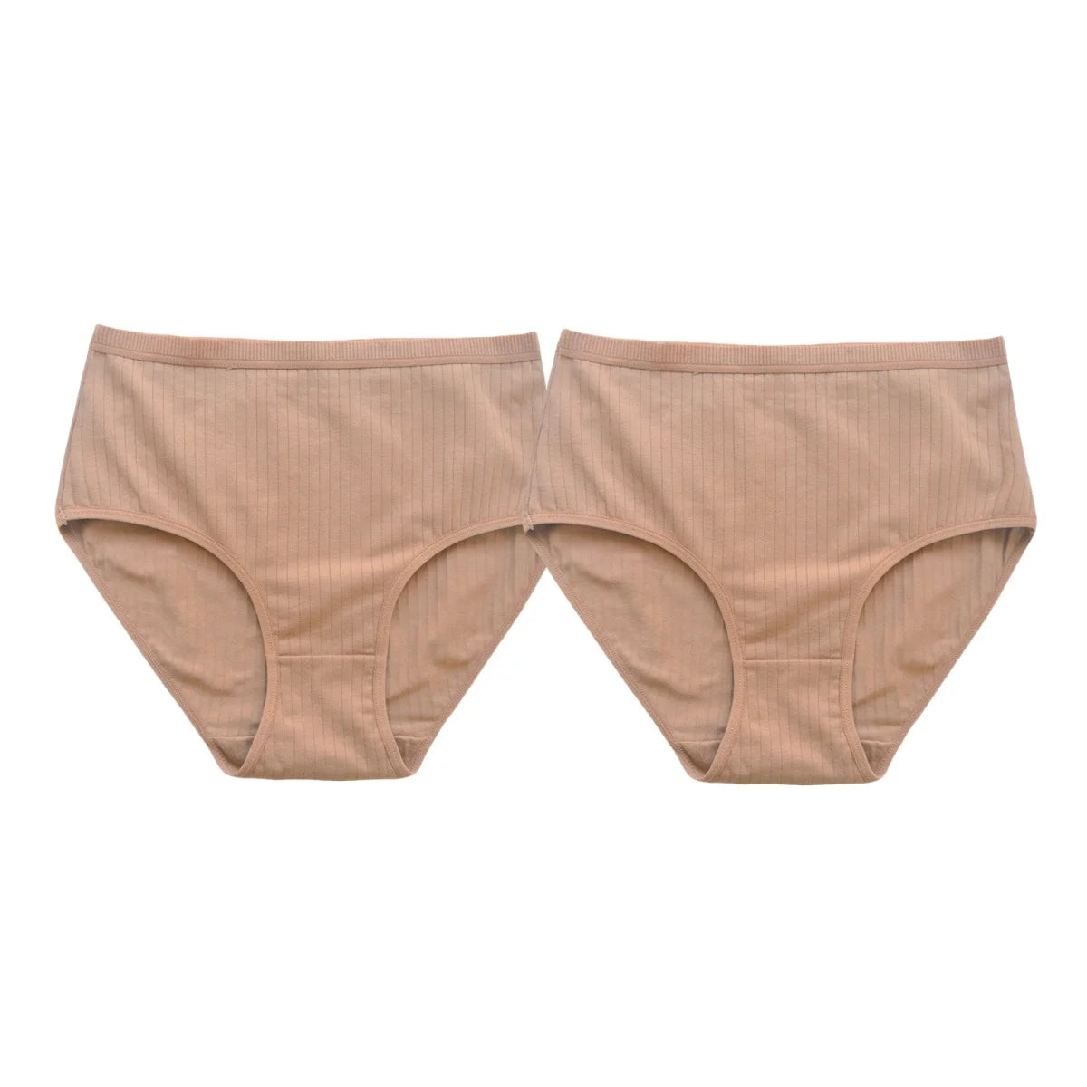 2Pcs/Set Women Cotton Panties High Waist Briefs Breathable Underwear Female Underpants Plus Size Sexy Lingerie S-XXL 8 Colors