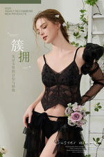 Summer French Lace Halter Bra Set Pure Sensual Beachwear Lightweight Mesh Bralette Backless Wirefree Comfort AU MOYISU Sexy Bra