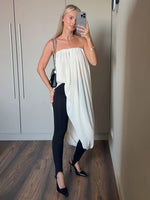 FDYOUI Elegant Solid Color Pleated Skirts for Women 2026 Chic High Slit Long Skirt High Street Office Lady Vacation Party Dress