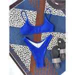 7 Color Sexy Padded Wrinkled Crinkled Bikini Women Swimwear Female Swimsuit Two-Pieces Bikini Set Bather Bathing Suit Swim V3032