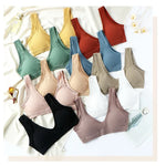 Sexy Lingerie Set Underwear Women Seamless Push Up Sports Bra High Waist Panties Solid Bras Brief Sets Sujetadores Soutien Gorge