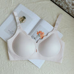Wireless Comfortable Bra Large Cup Seamless Anti-Sagging Back Smoothing Underwear Soft Women's Hollowed-Out Full Cover Bras