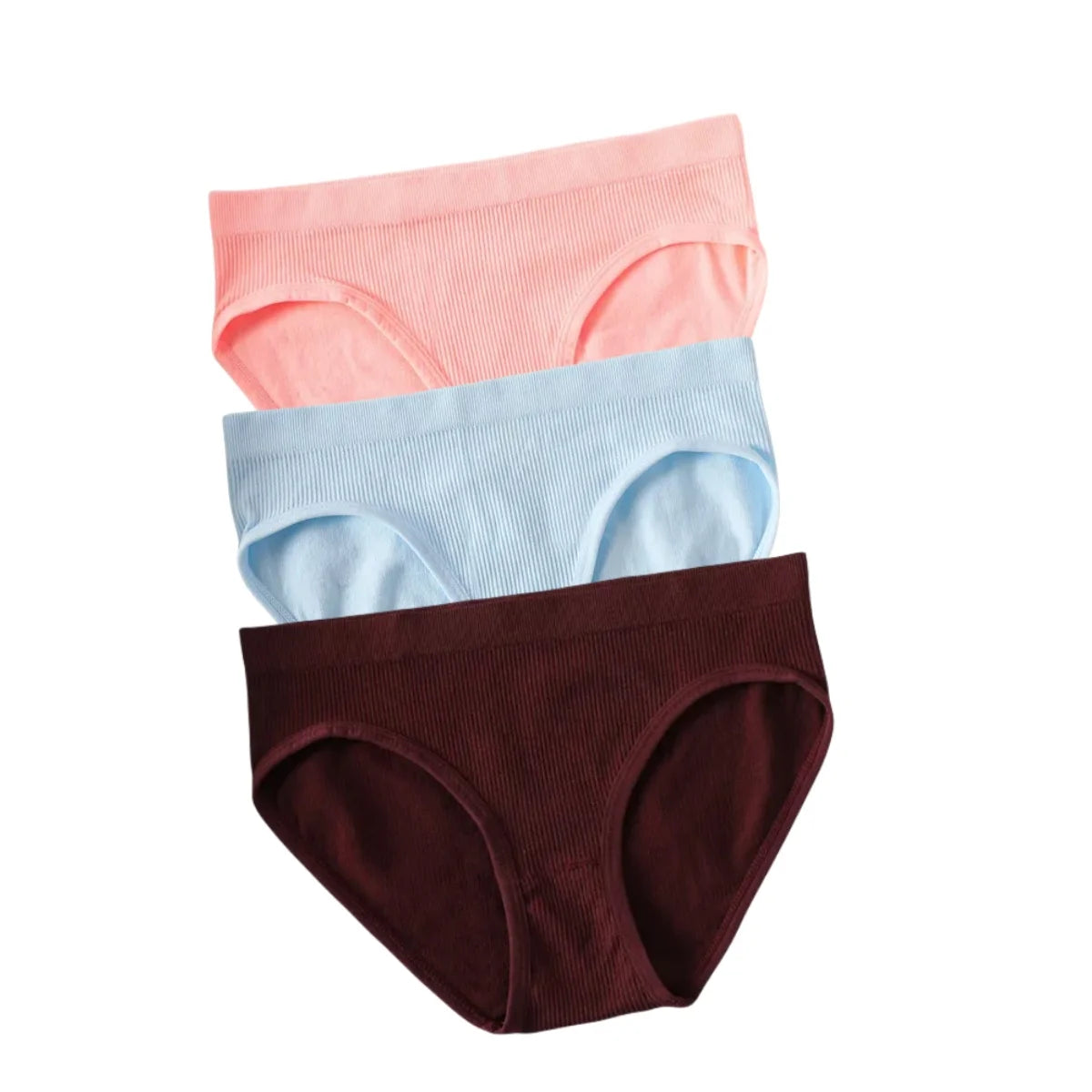 3Pcs/Set Seamless Classic Briefs Women Low Waist Panties Female Underpants Sexy Lingerie Sports Full Coverage Panty Underwear