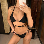 2026 Sexy Wrap Around String Thong Bikini Female Swimsuit Women Swimwear Two-Pieces Bikini Set Bather Bathing Suit Swim V1677