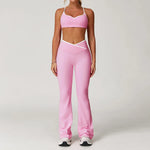 Sportswear Woman Gym Sports Bra Shorts Leggings 2 Piece Set Workout Naked Feeling Seamless Female Fitness Clothing Tracksuits