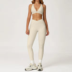 2PCS Yoga Set Gym Clothes Workout Sportswear Yoga Suits Women Tracksuits Fitness Outfits Sports Bra Gym Leggings Athletic Wear