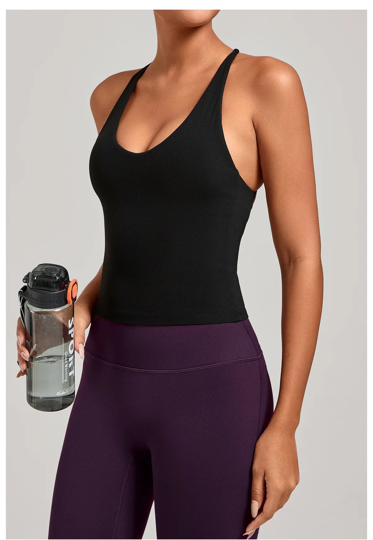 Women Sports Yoga Vest With Cross Shoulder Straps Quick Drying Sexy Yoga Bra Gym Breathablefitness Push Up Training Sports Vest