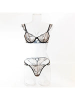 Summer Beachwear Lingerie Large Bust Minimizer Light Support Gathering Wirefree Anti-Sagging Comfort Bra Set AU MOYISU Panty F