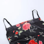 Flowers Print Spaghetti Strap Dresses Women Temperament Package Hip Bodycon Long Dress Fashion Sexy Backless Lady Slim Vestidos