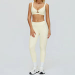 Women Yoga Set 2/3PCS Gym Clothes Long Sleeved Sportswear Yoga Suits Fitness Tracksuits Sport Outfits Crop Tank Bra Gym Leggings