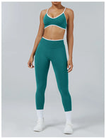2PCS Yoga Suit Seamless Sports Set Gym Outfits Women Tracksuit Running Workout Clothes Sports Bra Athletic Wear Yoga Clothing
