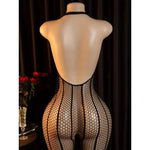 Desire Night Sexy Crotchless Bodysuits For Women Erotic Outfits Mesh Sheer Teddy Jumpsuits Open Bra Hot Party Fishnet Underwear