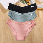 3Pcs/set Cotton Panties Women M-4XL Low Waist Underwear Plus Size Briefs Ladies Comfortable Underpants Female Panties Lingerie