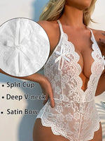 Sexy See-through Gathered Underwear Japanese Style Strap Dead Sea Water Sexy Swimsuit Open Anal Onesie Sleepwear Women's Exclu