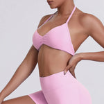 Hearuisavy Sports Bra Woman Gym Tops Sportswear Female Underwear Yoga Clothes Breathable Fitness Crop Top Push Up Workout Bras