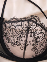 2-piece Black sexy lingerie set, an experience of daily intimate life that is both pure and exudes allure ZA824057