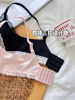 Anime Bralette Set Japanese Lace Bra Wireless Small Bust Women Sexy Triangle Cup Seamless Comfort Spring Summer MOYISU Sexy Bras