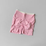 Women's High-Waisted Seamless Yoga Sports Shorts Hip-Lifting Knitted Peach Pants Summer Training Fitness Wear