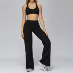 New yoga set 2 pieces gym set Women Long Sleeve Sports Shirts Sports Bra Leggings Suit Fitness Running Workout Suits Tracksuit