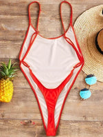 Extreme Mini Micro String Backless Women Swimwear One Piece Swimsuit Female High Cut Monokini Thong Bathing Suit Swim Beachwear