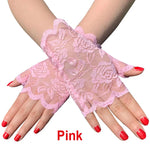 Summer Driving Sunscreen Lace Gloves Women Sailor Dance Gloves Long Fingerless Ladies Sexy Fishnet Gloves Mesh Mitten Handschoen