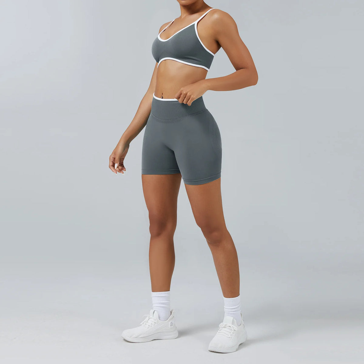 2PCS Yoga Suit Seamless Sports Set Gym Outfits Women Tracksuit Running Workout Clothes Sports Bra Athletic Wear Yoga Clothing