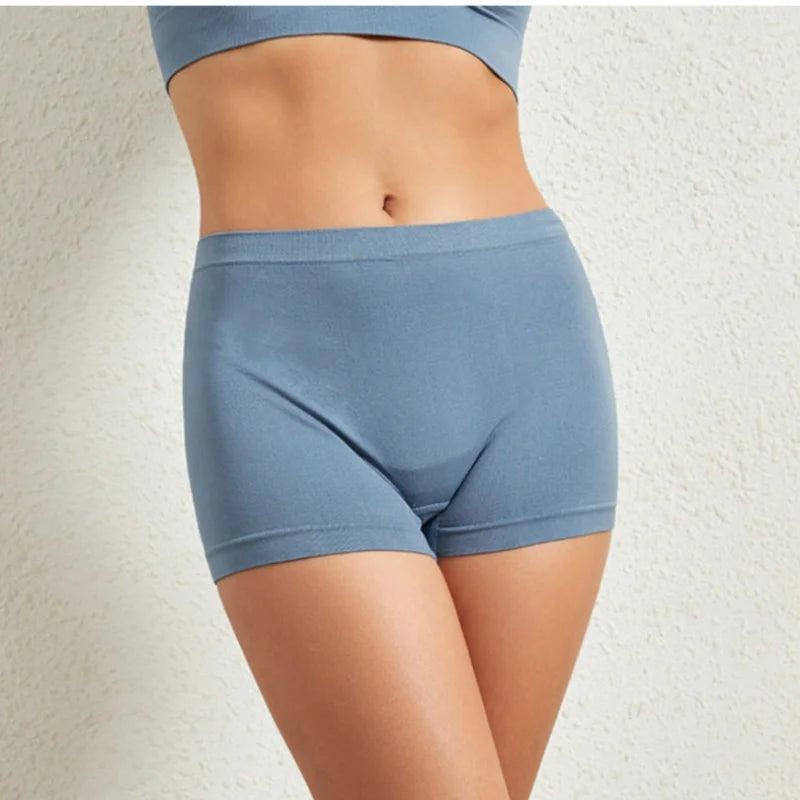 Women Seamless Boyshort Panties Low Rise Hip Lifting Underwear Sports Underpants Sexy Lingerie Comfort Intimates S-5XL