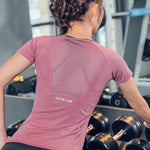 Women's Sports Wear For Fitness Running Jogging Seamless Short Sleeve Gym Woman Sport Shirt Yoga Top Female Workout Tops T-shirt