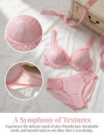 Women Lace Bra Set Ruffle Trim Ultra bra Push Up bra Beautiful lingerie set For Daily Wear underwear set MR3652