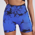High Waist Lift Hip Elastic Women Leggings Casual Outdoors Running And Cycling Pants Yoga Workout Partial Tie-dye Sports Legging