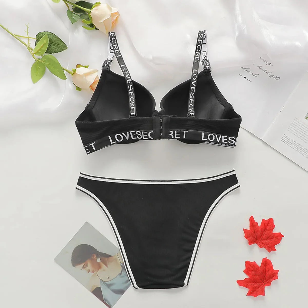 Women Push Up Bra Set Underwire Support Seamless T Shirt Bra And Panty 2-pack Everyday Lingerie Set Daily Comfort Essential
