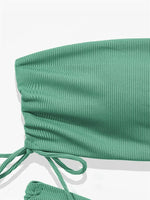 Sexy Bandeau Bikinis 2025 Women Brazilian Swimwear Female Swimsuit Two Pieces Bikini Set Bather Bathing Suits Girls Beach Wear