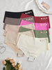 8pcs/Set Seamless High Waist Panties Women's Letter Underwear Breathable Stretchy Briefs Female Trendy Comfortable Lingerie
