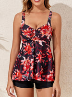 Printed Tankini Set 2026 Padded Floral Swimsuit Women Strappy Swimwear Female Beach Dress Bathers Bathing Swimming Swim Suit XL