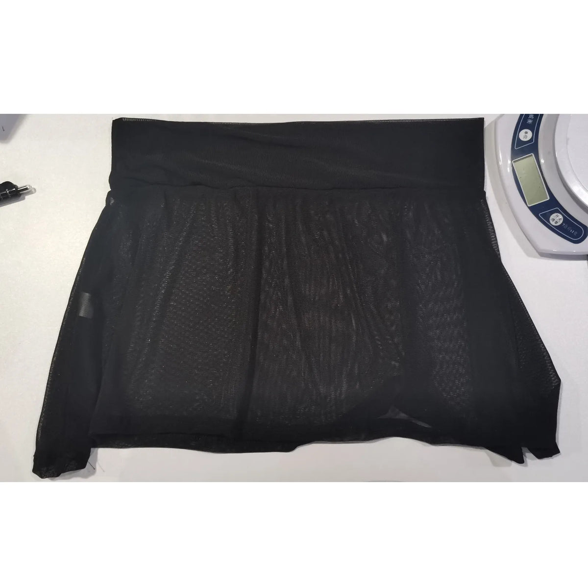 Women's Sheer Mesh A Line Mini Skirts High Waist Sheer Swimwear Cover Up Ruched Waist See Through Flowy Chiffon Wrap Mini Skirts
