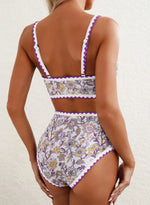 New Sexy Bikinis Print Swimsuits Women's Swimwear Push Up Female Beach Swim Wear Bathing Suits High Waist Bikini Set Pool Bather