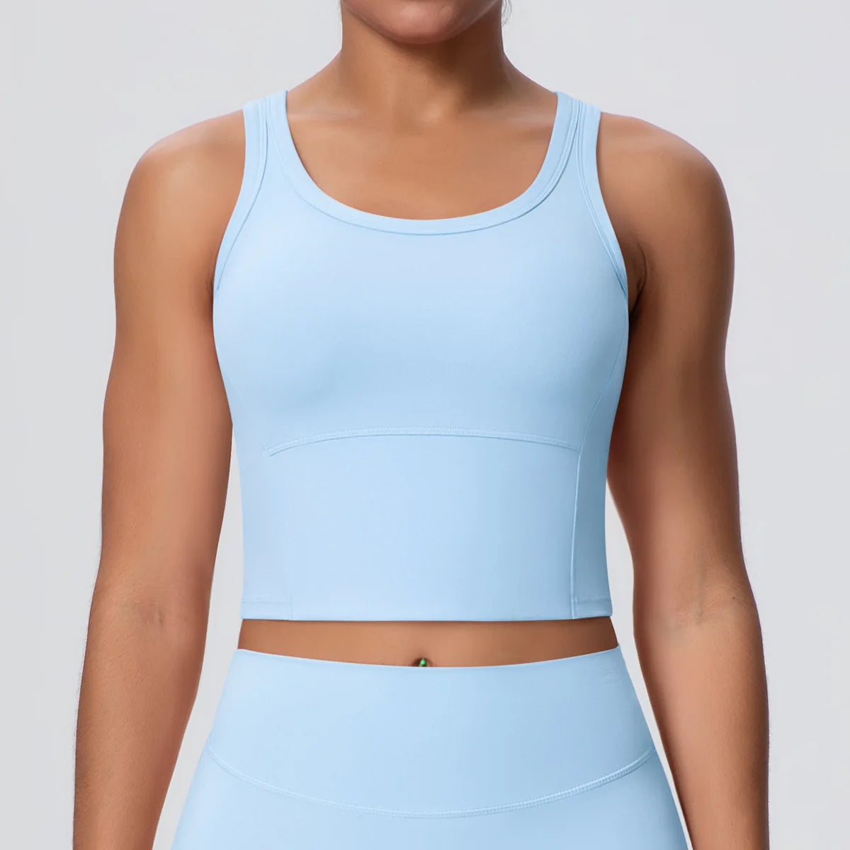 Women's Yoga Vest Shockproof Fixed Cup Beauty Back Yoga Top Outdoor Sports Running Fitness Vest