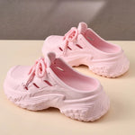 2026 New Leisure Platform Clogs For Women Men Summer Street House Shoes Soft EVA Lace-up Style Slippers Couples Beach Sandals